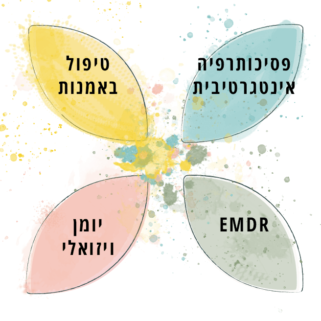 דיאגרמת היתרון שבשילוב ארבע שיטות הטיפול